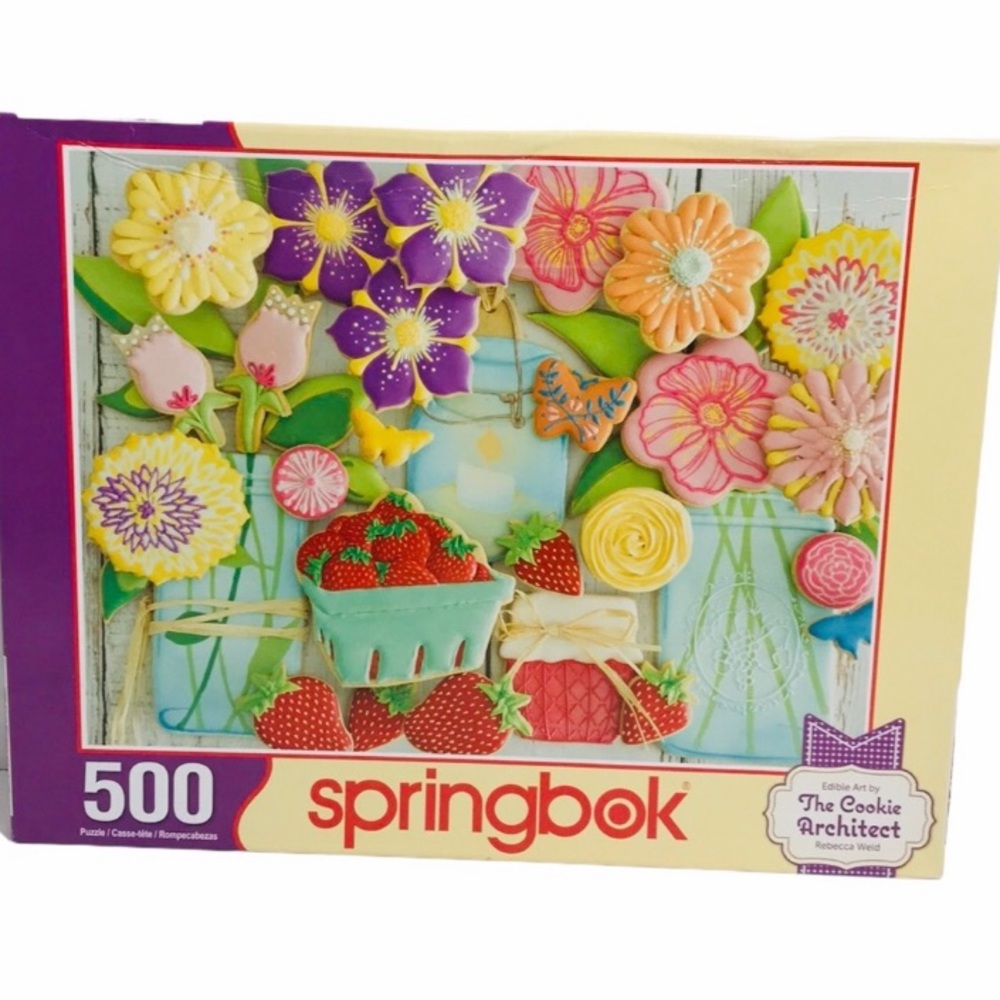 Complete Art by The Cookie Architect Rebecca Weld 500 piece Puzzle by Springbok